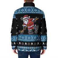 Happy Hockeyday Christmas Padded Jacket Xmas Holiday Patterns - Wonder Print Shop