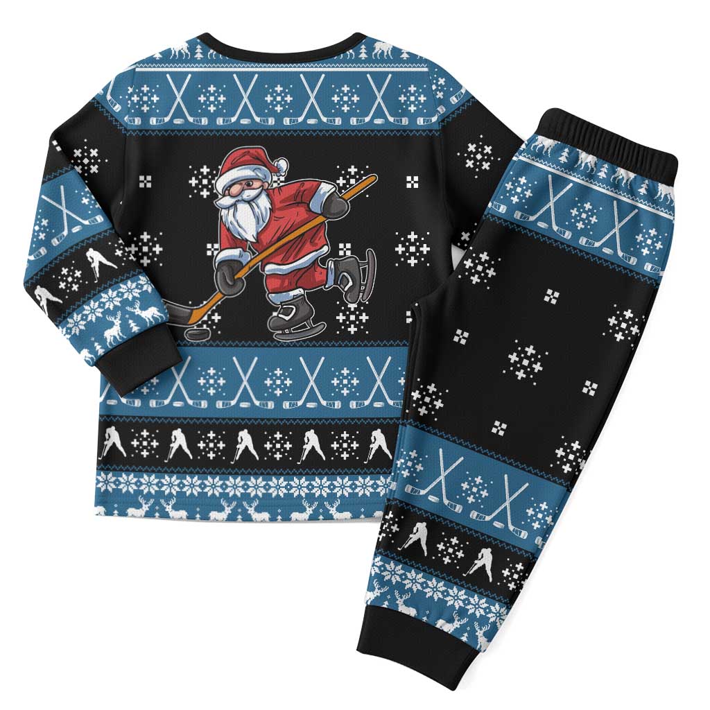 Happy Hockeyday Christmas Pajama Set Xmas Holiday Patterns - Wonder Print Shop