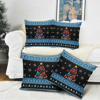 Happy Hockeyday Christmas Pillow Cover Xmas Holiday Patterns - Wonder Print Shop