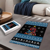 Happy Hockeyday Christmas Puzzle Xmas Holiday Patterns - Wonder Print Shop
