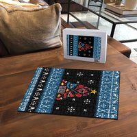 Happy Hockeyday Christmas Puzzle Xmas Holiday Patterns - Wonder Print Shop