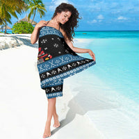 Happy Hockeyday Christmas Sarong Xmas Holiday Patterns - Wonder Print Shop