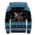 Happy Hockeyday Christmas Sherpa Hoodie Xmas Holiday Patterns - Wonder Print Shop