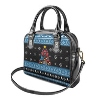 Happy Hockeyday Christmas Shoulder Handbag Xmas Holiday Patterns - Wonder Print Shop