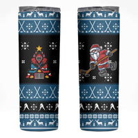 Happy Hockeyday Christmas Skinny Tumbler Xmas Holiday Patterns - Wonder Print Shop
