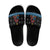 Happy Hockeyday Christmas Slide Sandals Xmas Holiday Patterns - Wonder Print Shop