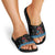 Happy Hockeyday Christmas Slide Sandals Xmas Holiday Patterns - Wonder Print Shop