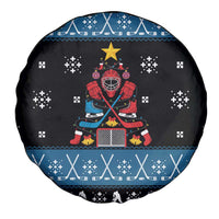 Happy Hockeyday Christmas Spare Tire Cover Xmas Holiday Patterns - Wonder Print Shop