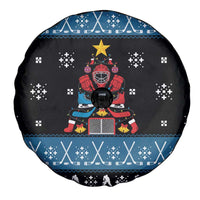 Happy Hockeyday Christmas Spare Tire Cover Xmas Holiday Patterns - Wonder Print Shop