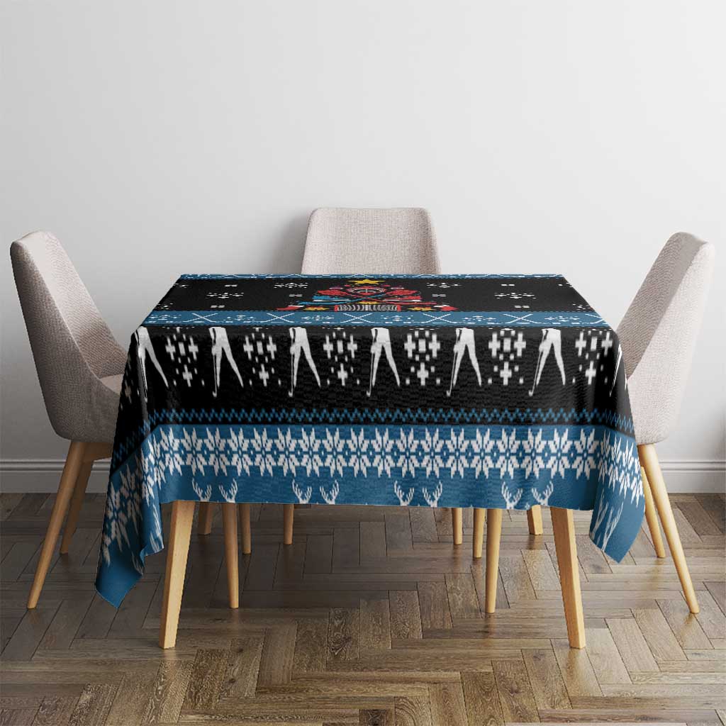 Happy Hockeyday Christmas Tablecloth Xmas Holiday Patterns - Wonder Print Shop
