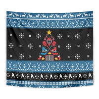 Happy Hockeyday Christmas Tapestry Xmas Holiday Patterns - Wonder Print Shop