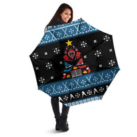 Happy Hockeyday Christmas Umbrella Xmas Holiday Patterns - Wonder Print Shop