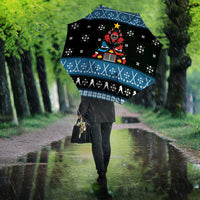 Happy Hockeyday Christmas Umbrella Xmas Holiday Patterns - Wonder Print Shop