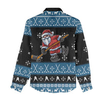 Happy Hockeyday Christmas Women Casual Shirt Xmas Holiday Patterns - Wonder Print Shop