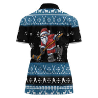 Happy Hockeyday Christmas Women Polo Shirt Xmas Holiday Patterns - Wonder Print Shop