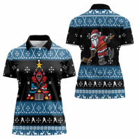 Happy Hockeyday Christmas Women Polo Shirt Xmas Holiday Patterns - Wonder Print Shop