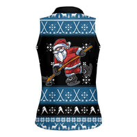 Happy Hockeyday Christmas Women Sleeveless Polo Shirt Xmas Holiday Patterns - Wonder Print Shop