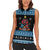 Happy Hockeyday Christmas Women Sleeveless Polo Shirt Xmas Holiday Patterns - Wonder Print Shop