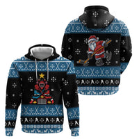 Happy Hockeyday Christmas Zip Hoodie Xmas Holiday Patterns - Wonder Print Shop