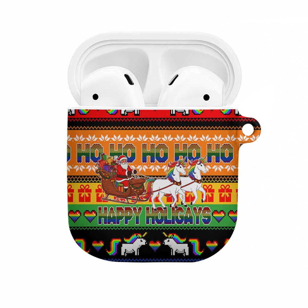 Happy Holigays Christmas AirPods Case Xmas Holiday Patterns - Wonder Print Shop