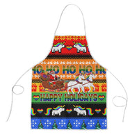 Happy Holigays Christmas Apron Xmas Holiday Patterns - Wonder Print Shop