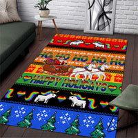 Happy Holigays Christmas Area Rug Xmas Holiday Patterns - Wonder Print Shop