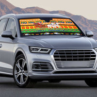 Happy Holigays Christmas Auto Sun Shade Xmas Holiday Patterns - Wonder Print Shop