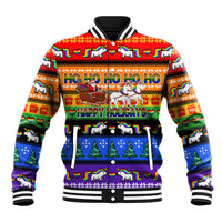 Happy Holigays Christmas Baseball Jacket Xmas Holiday Patterns - Wonder Print Shop