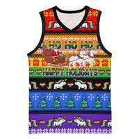 Happy Holigays Christmas Basketball Jersey Xmas Holiday Patterns - Wonder Print Shop