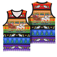 Happy Holigays Christmas Basketball Jersey Xmas Holiday Patterns - Wonder Print Shop