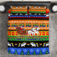Happy Holigays Christmas Bedding Set Xmas Holiday Patterns - Wonder Print Shop