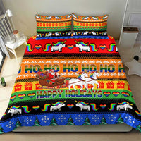 Happy Holigays Christmas Bedding Set Xmas Holiday Patterns - Wonder Print Shop