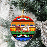 Happy Holigays Christmas Ceramic Ornament Xmas Holiday Patterns - Wonder Print Shop