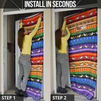 Happy Holigays Christmas Door Cover Xmas Holiday Patterns - Wonder Print Shop