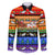 Happy Holigays Christmas Family Matching Long Sleeve Bodycon Dress and Hawaiian Shirt Xmas Holiday Patterns - Wonder Print Shop
