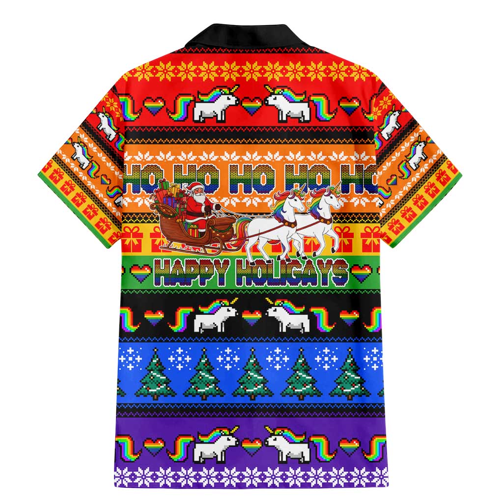 Happy Holigays Christmas Family Matching Mermaid Dress and Hawaiian Shirt Xmas Holiday Patterns - Wonder Print Shop