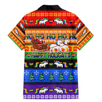 Happy Holigays Christmas Family Matching Mermaid Dress and Hawaiian Shirt Xmas Holiday Patterns - Wonder Print Shop