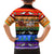 Happy Holigays Christmas Family Matching Off The Shoulder Long Sleeve Dress and Hawaiian Shirt Xmas Holiday Patterns - Wonder Print Shop