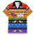 Happy Holigays Christmas Family Matching Off The Shoulder Long Sleeve Dress and Hawaiian Shirt Xmas Holiday Patterns - Wonder Print Shop