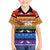 Happy Holigays Christmas Family Matching Off The Shoulder Long Sleeve Dress and Hawaiian Shirt Xmas Holiday Patterns - Wonder Print Shop