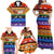 Happy Holigays Christmas Family Matching Off Shoulder Maxi Dress and Hawaiian Shirt Xmas Holiday Patterns - Wonder Print Shop