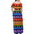 Happy Holigays Christmas Family Matching Off Shoulder Maxi Dress and Hawaiian Shirt Xmas Holiday Patterns - Wonder Print Shop