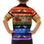 Happy Holigays Christmas Family Matching Off Shoulder Short Dress and Hawaiian Shirt Xmas Holiday Patterns - Wonder Print Shop