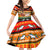 Happy Holigays Christmas Family Matching Off Shoulder Short Dress and Hawaiian Shirt Xmas Holiday Patterns - Wonder Print Shop