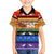 Happy Holigays Christmas Family Matching Off Shoulder Short Dress and Hawaiian Shirt Xmas Holiday Patterns - Wonder Print Shop
