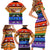 Happy Holigays Christmas Family Matching Short Sleeve Bodycon Dress and Hawaiian Shirt Xmas Holiday Patterns - Wonder Print Shop