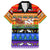 Happy Holigays Christmas Family Matching Short Sleeve Bodycon Dress and Hawaiian Shirt Xmas Holiday Patterns - Wonder Print Shop