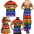Happy Holigays Christmas Family Matching Summer Maxi Dress and Hawaiian Shirt Xmas Holiday Patterns - Wonder Print Shop