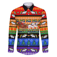 Happy Holigays Christmas Family Matching Summer Maxi Dress and Hawaiian Shirt Xmas Holiday Patterns - Wonder Print Shop