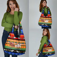 Happy Holigays Christmas Grocery Bag Xmas Holiday Patterns - Wonder Print Shop